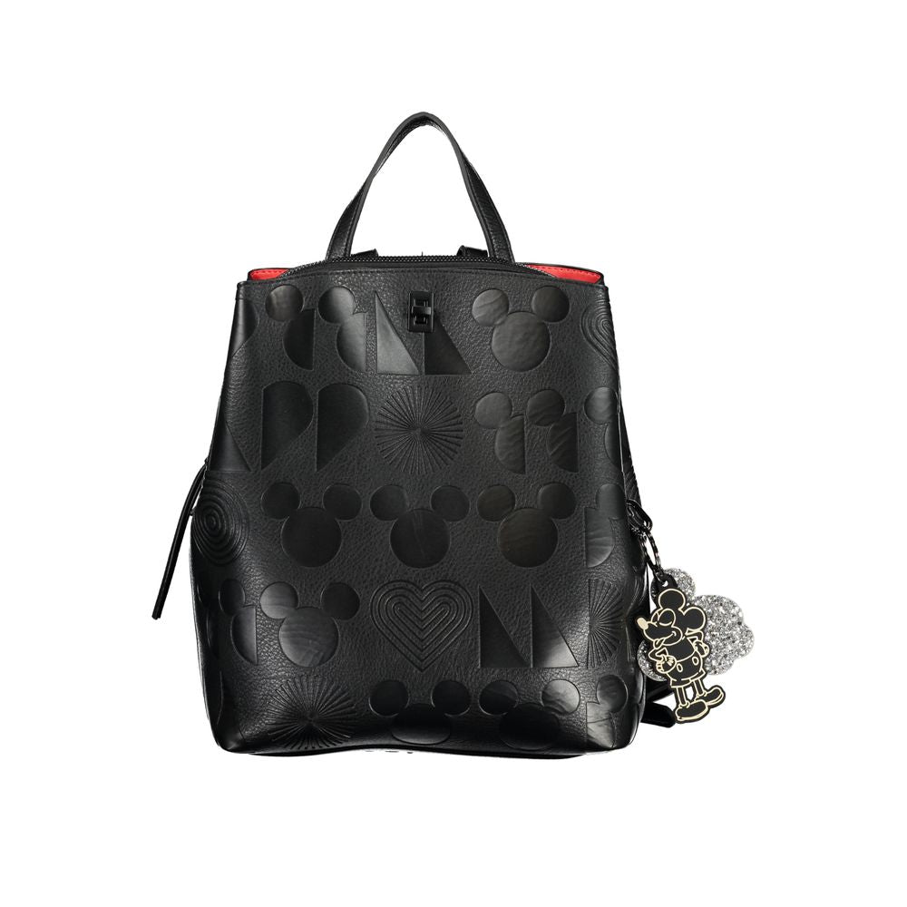 Desigual Chic Contrast Detail Black Backpack