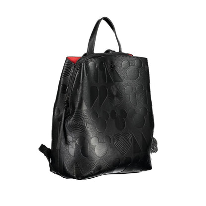 Desigual Chic Contrast Detail Black Backpack