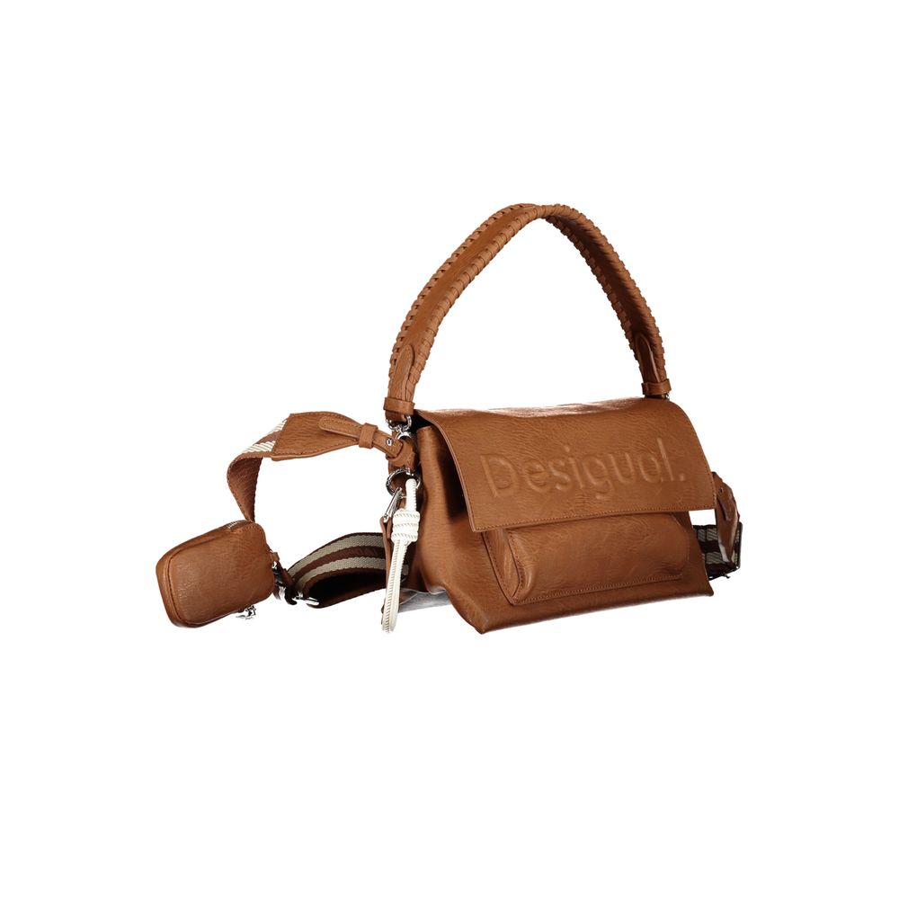 Desigual Brown Polyethylene Handbag