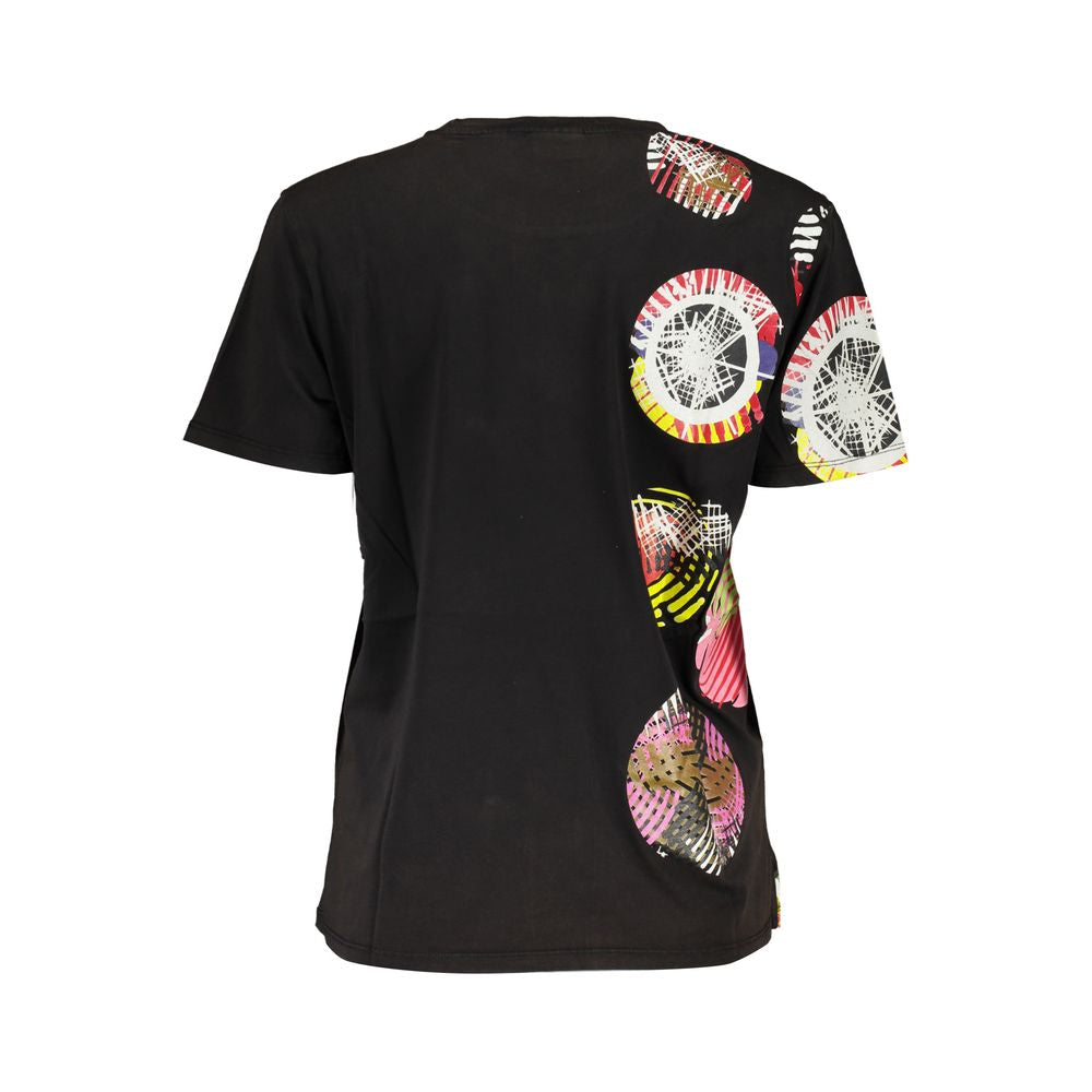 Desigual Black Cotton Tops & T-Shirt