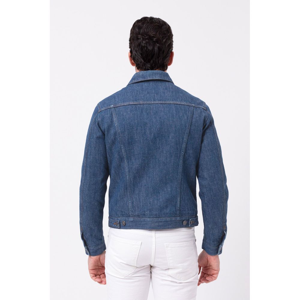 Don The Fuller Blue Cotton Men Jacket