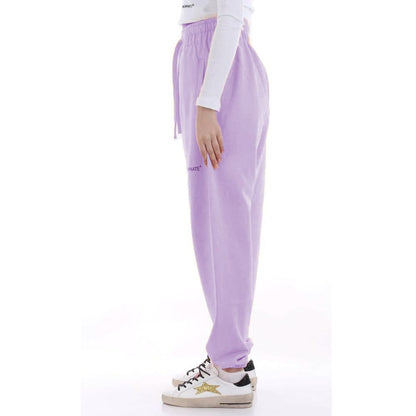 Hinnominate Plush Cotton Sweatpants with Logo Detail