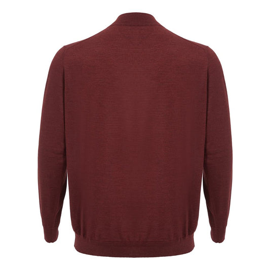 Colombo Elegant Cashmere Red Sweater for Men