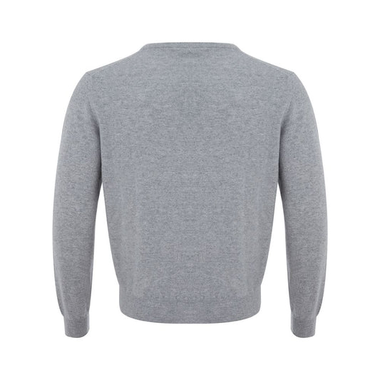 Colombo Elegant Gray Cashmere Men's Sweater