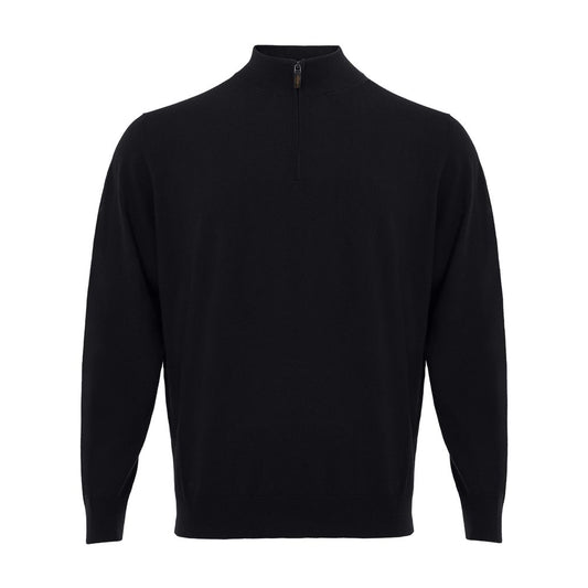 Colombo Italian Cashmere Men's Luxe Black Sweater