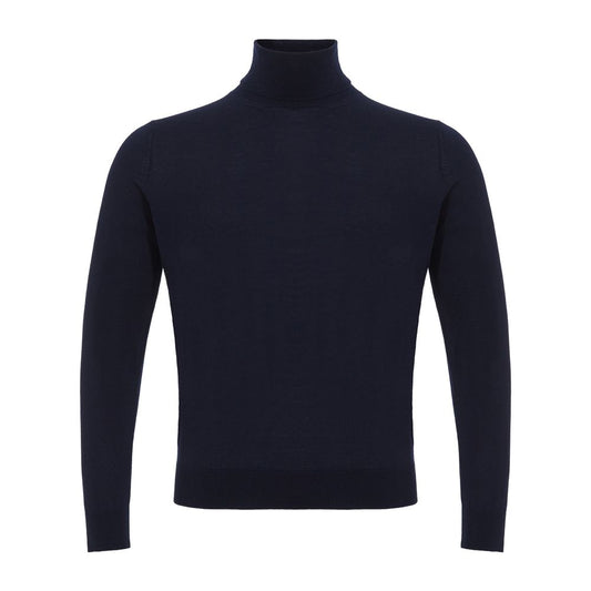 Colombo Elegant Cashmere Men's Blue Sweater