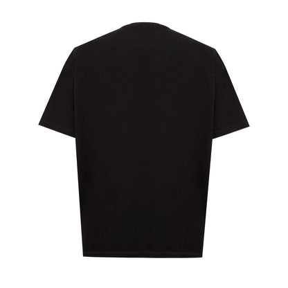 Dsquared² Sleek Black Cotton Tee for the Modern Man