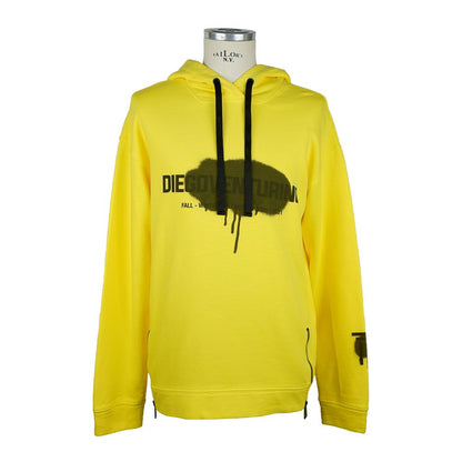 Diego Venturino Yellow Cotton Sweatshirt