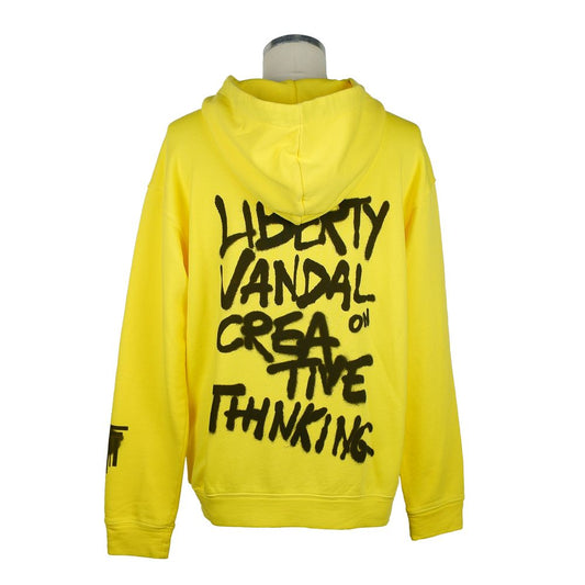 Diego Venturino Yellow Cotton Sweatshirt