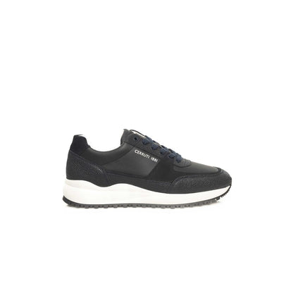 Cerruti 1881 Blue Cowhide Men Sneaker