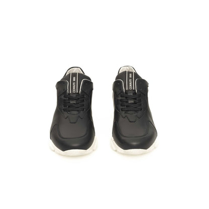 Cerruti 1881 Blue Cowhide Men Sneaker