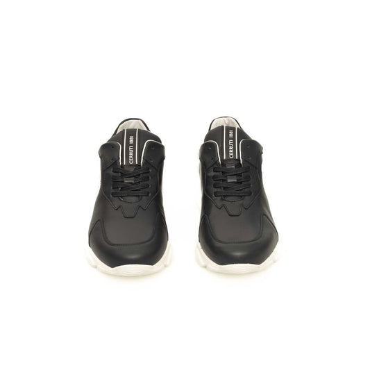 Cerruti 1881 Blue Cowhide Men Sneaker