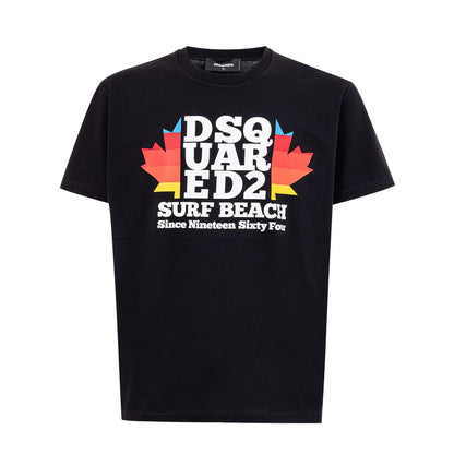 Dsquared² Elevated Black Cotton Tee for Men