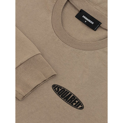 Dsquared² Beige Cotton T-Shirt