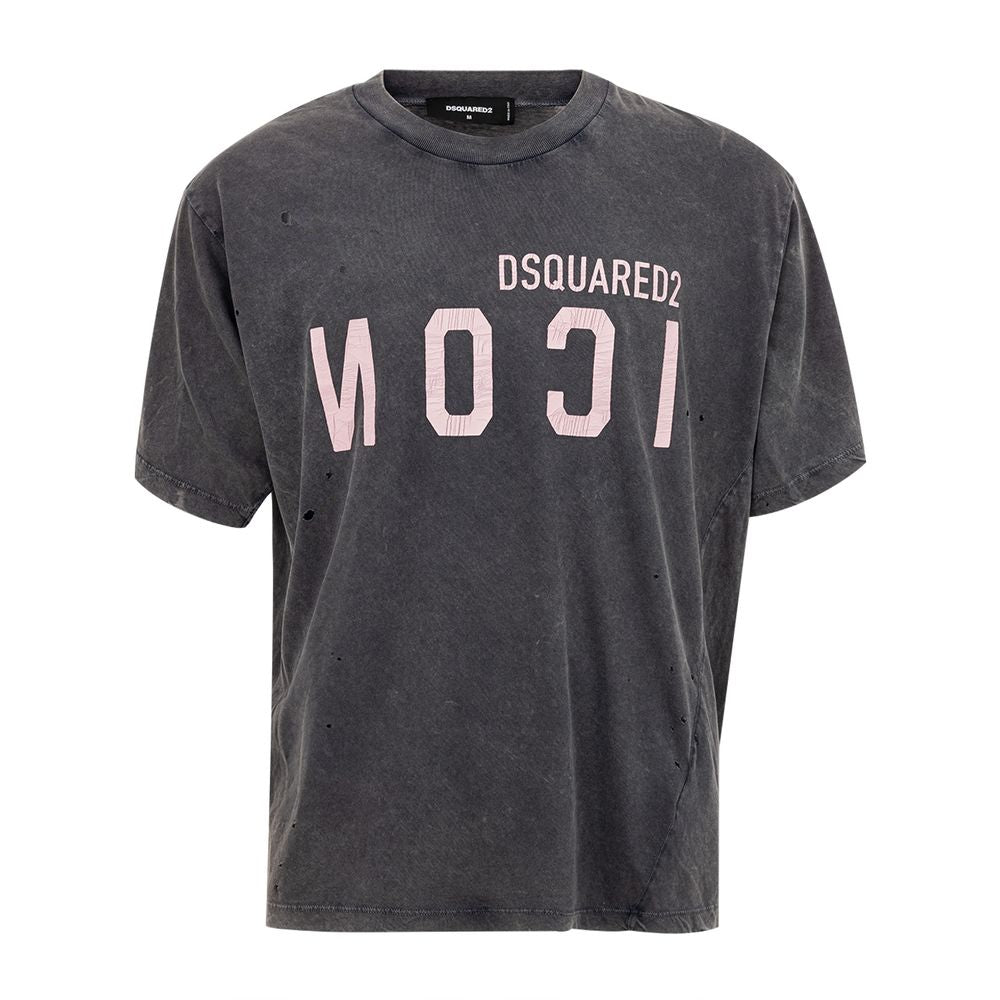 Dsquared² Gray Cotton T-Shirt