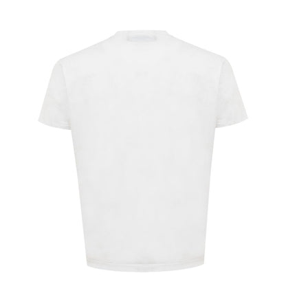 Dsquared² Sleek White Cotton Tee for Men