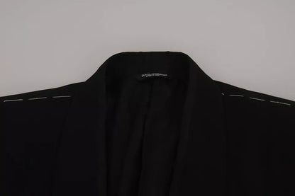 Dolce & Gabbana Black Single Breasted Formal Coat Blazer