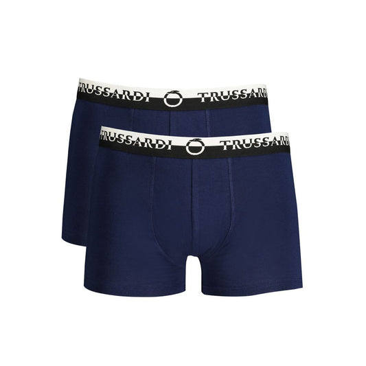 Trussardi Blue Cotton Underwear