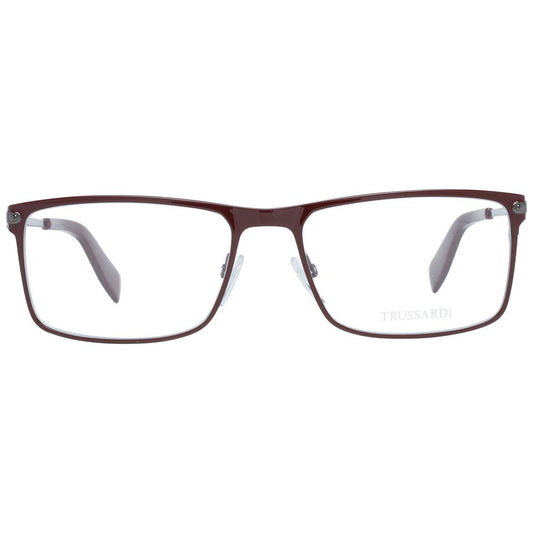 Trussardi Burgundy Men Optical Frames