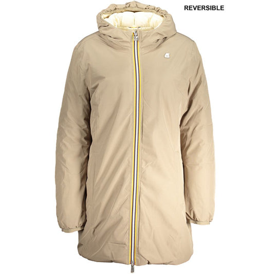 K-WAY Beige Polyester Jackets & Coat