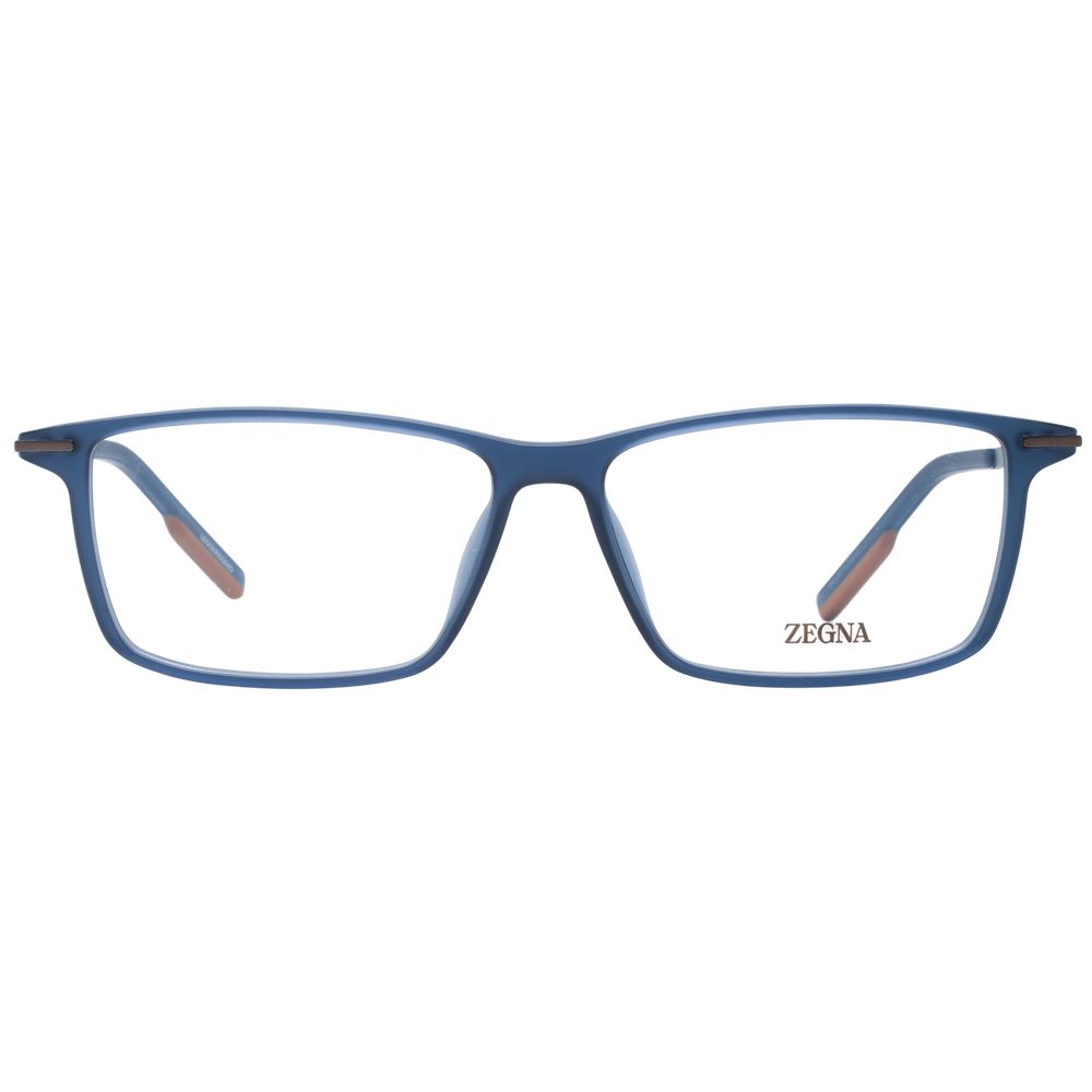 Ermenegildo Zegna Blue Plastic Glasses (Frames)