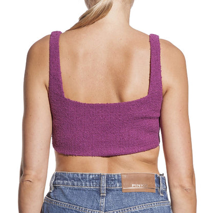 PINKO Purple Cotton Tops & T-Shirt