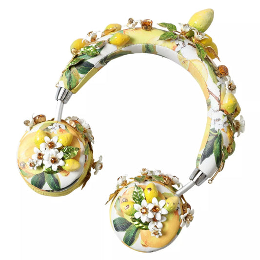 Dolce & Gabbana Lemon Crystal Floral Headset Audio Headphones