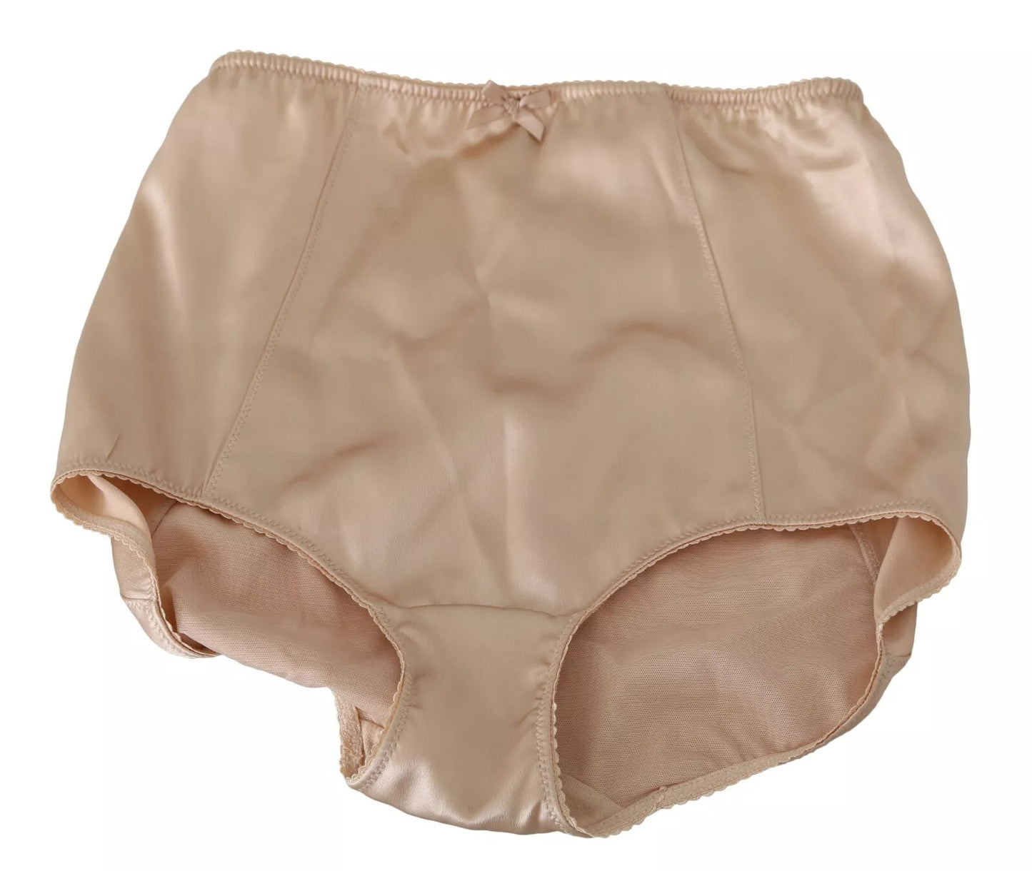 Dolce & Gabbana Beige Flower Logo Stretch Bottoms Underwear