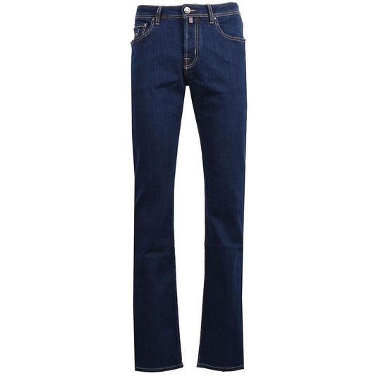 Jacob Cohen Blue Cotton Jeans & Pant