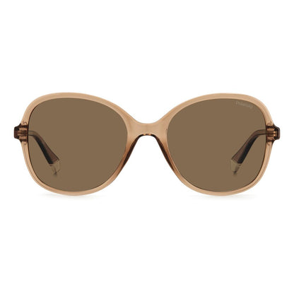Polaroid Beige Resin Sunglasses