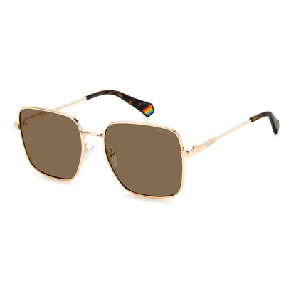 Polaroid Gold Metal Sunglasses