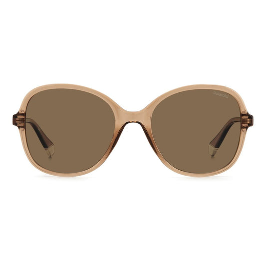 Polaroid Beige Resin Sunglasses