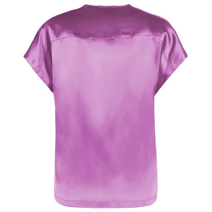 PINKO Purple Silk Sweater