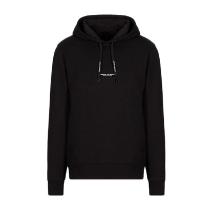 Armani Exchange Black Cotton Hoodie