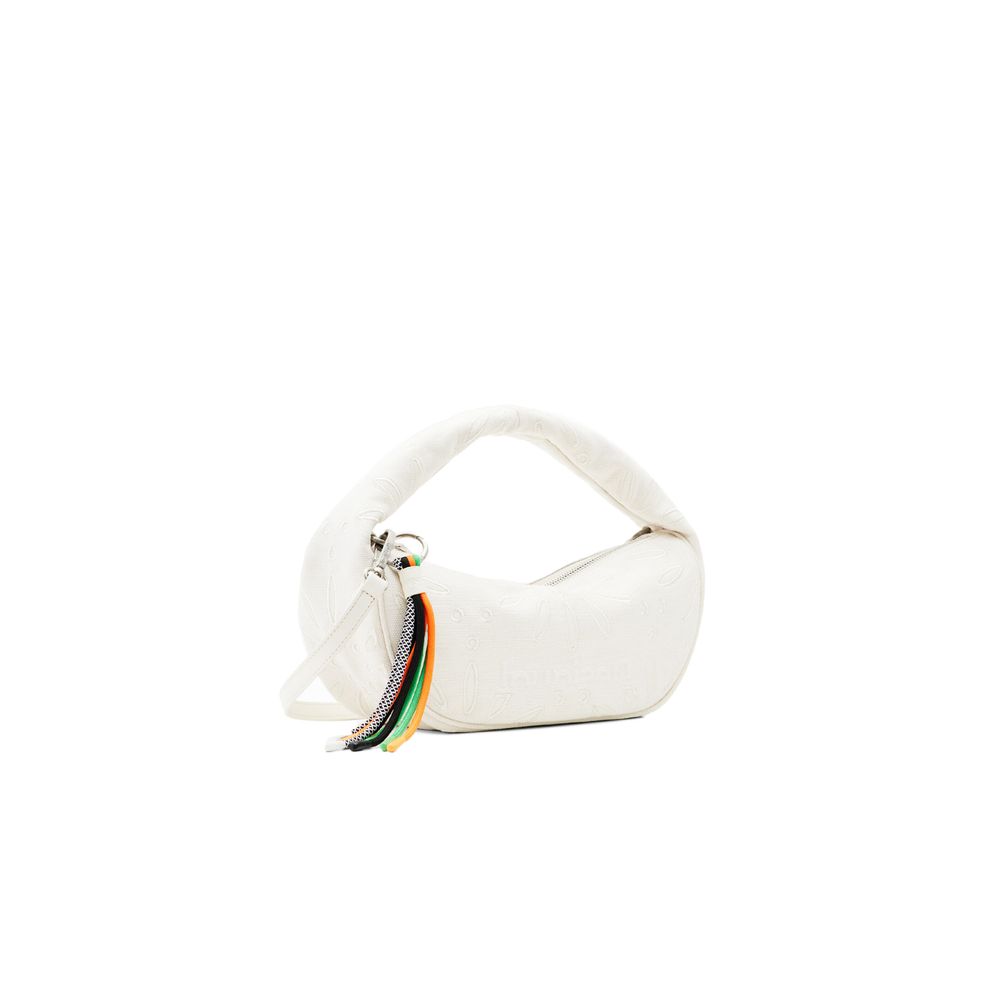 Desigual Cream Juta Handbag