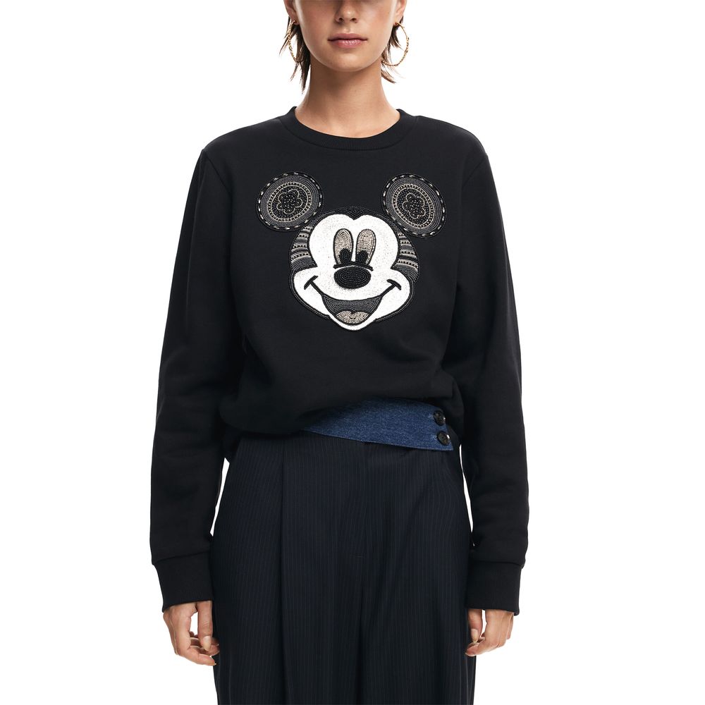 Desigual Black Cotton Sweater