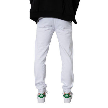 Armani Exchange White Cotton Joggers Workout Pant