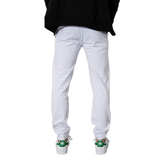 Armani Exchange White Cotton Joggers Workout Pant