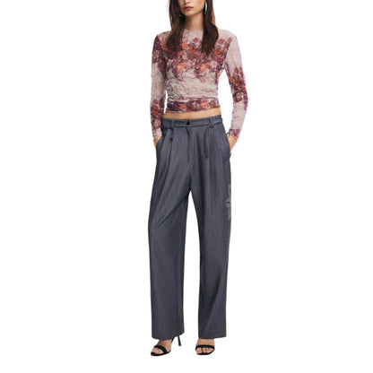 Desigual Gray Polyester Jeans & Pant