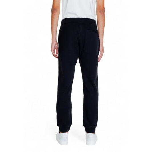 Armani Exchange Black Cotton Joggers (Workout Pants)