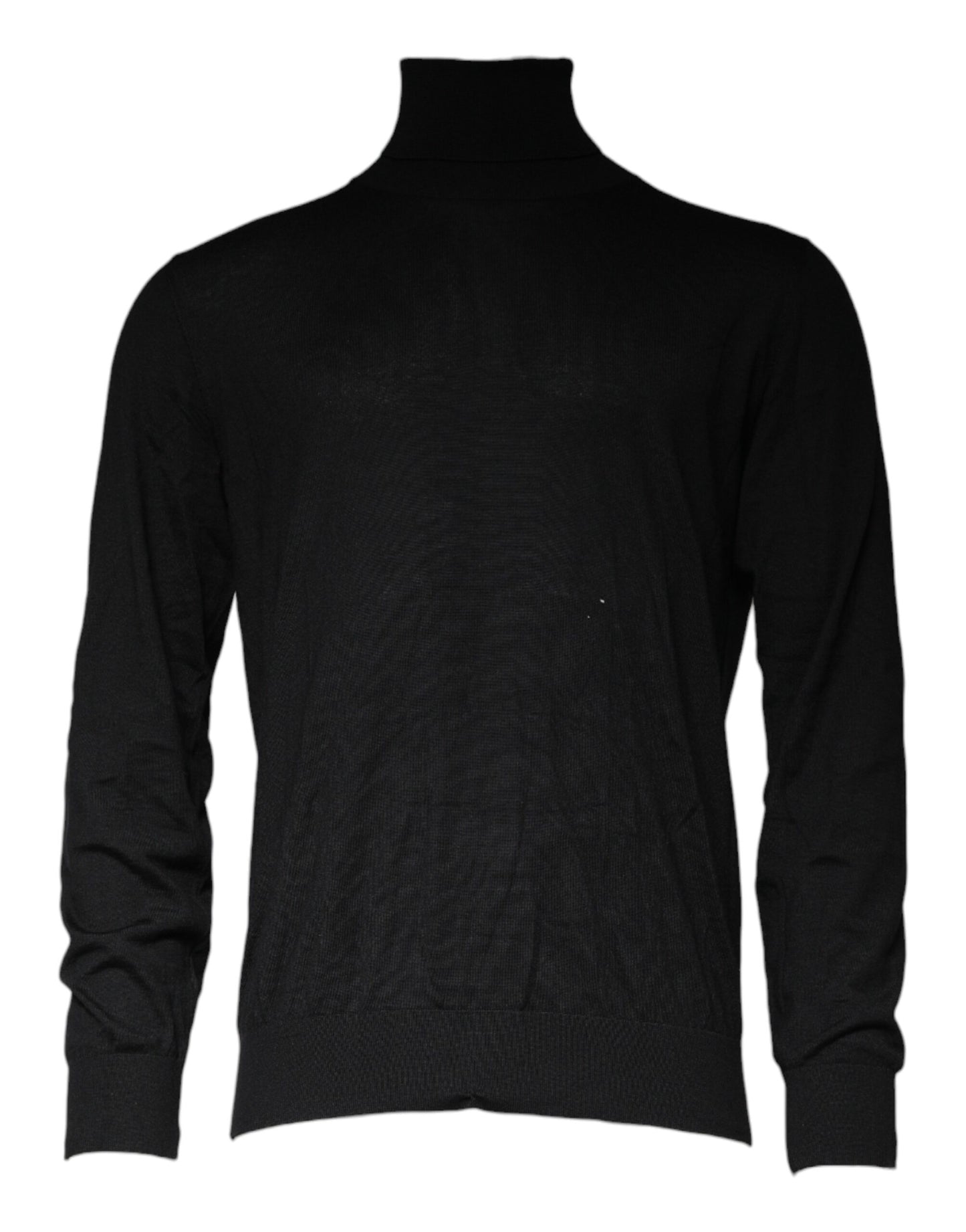 Dolce & Gabbana Black Long Sleeve Turtleneck Men Pullover Sweater