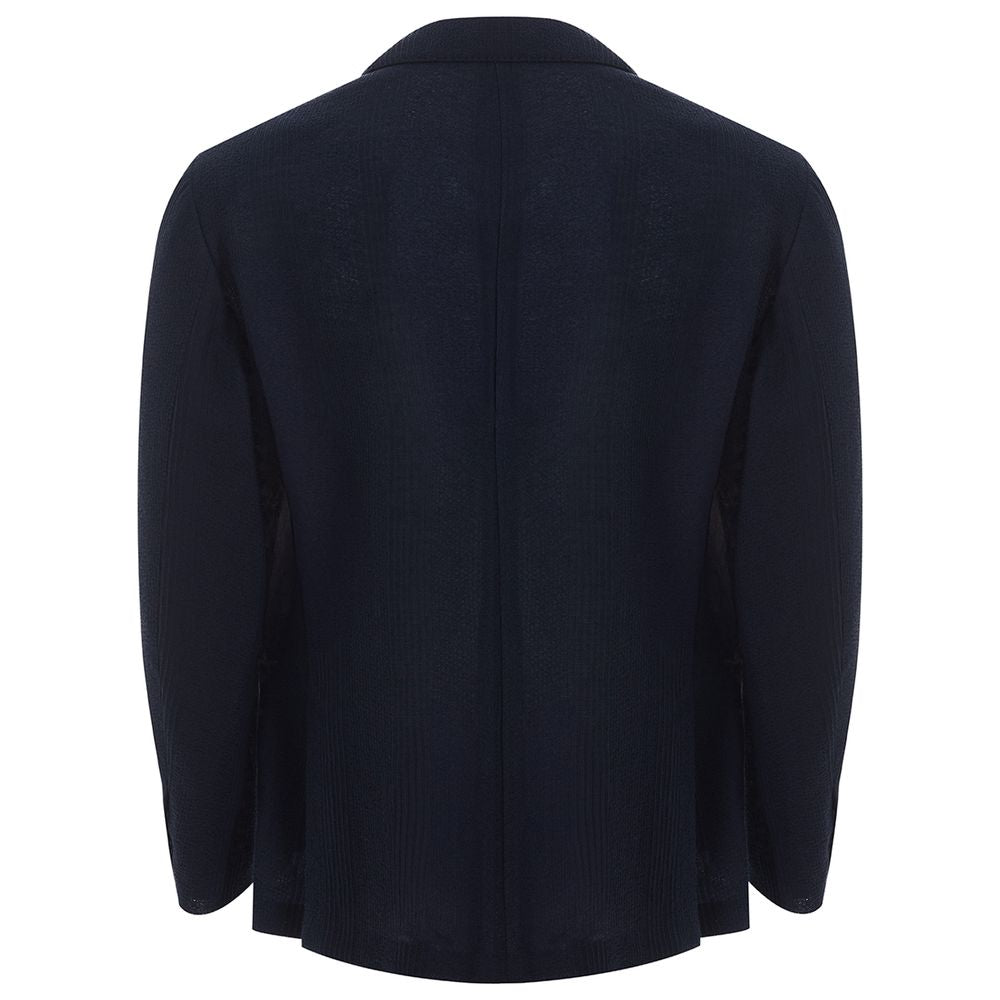 Lardini Blue Cotton Jacket