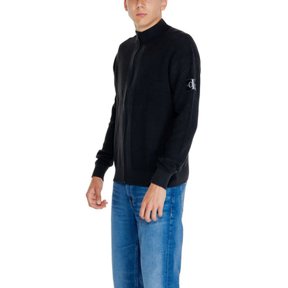Calvin Klein Jeans Black Recycled Cotton Cardigan