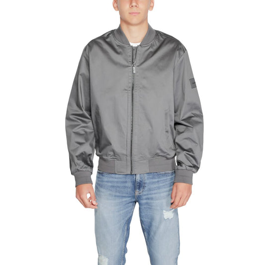 Calvin Klein Gray Organic Cotton Jackets & Coat