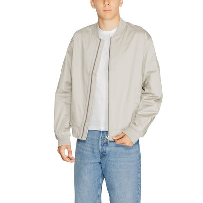 Calvin Klein Gray Organic Cotton Jackets & Coat