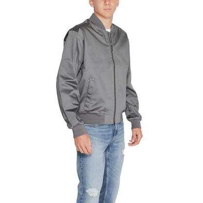 Calvin Klein Gray Organic Cotton Jackets & Coat