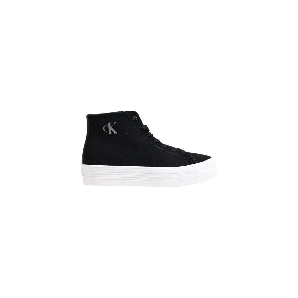 Calvin Klein Jeans Black Suede Leather Sneaker