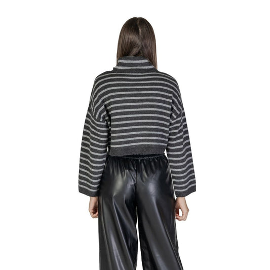 Only Gray Marabou Sweater