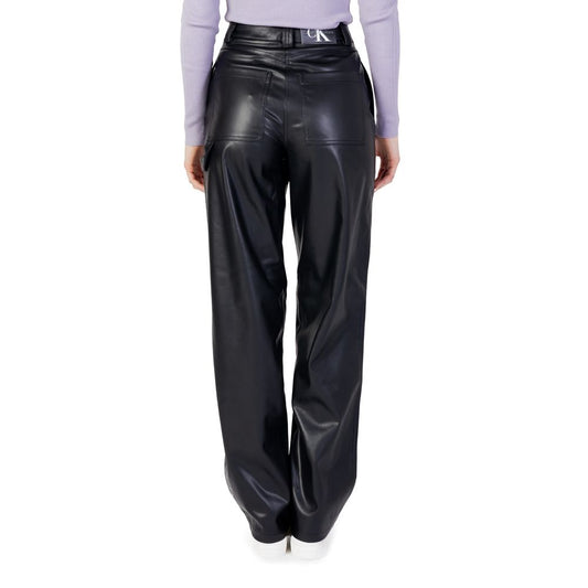 Calvin Klein Jeans Black Recycled Polyester Pant