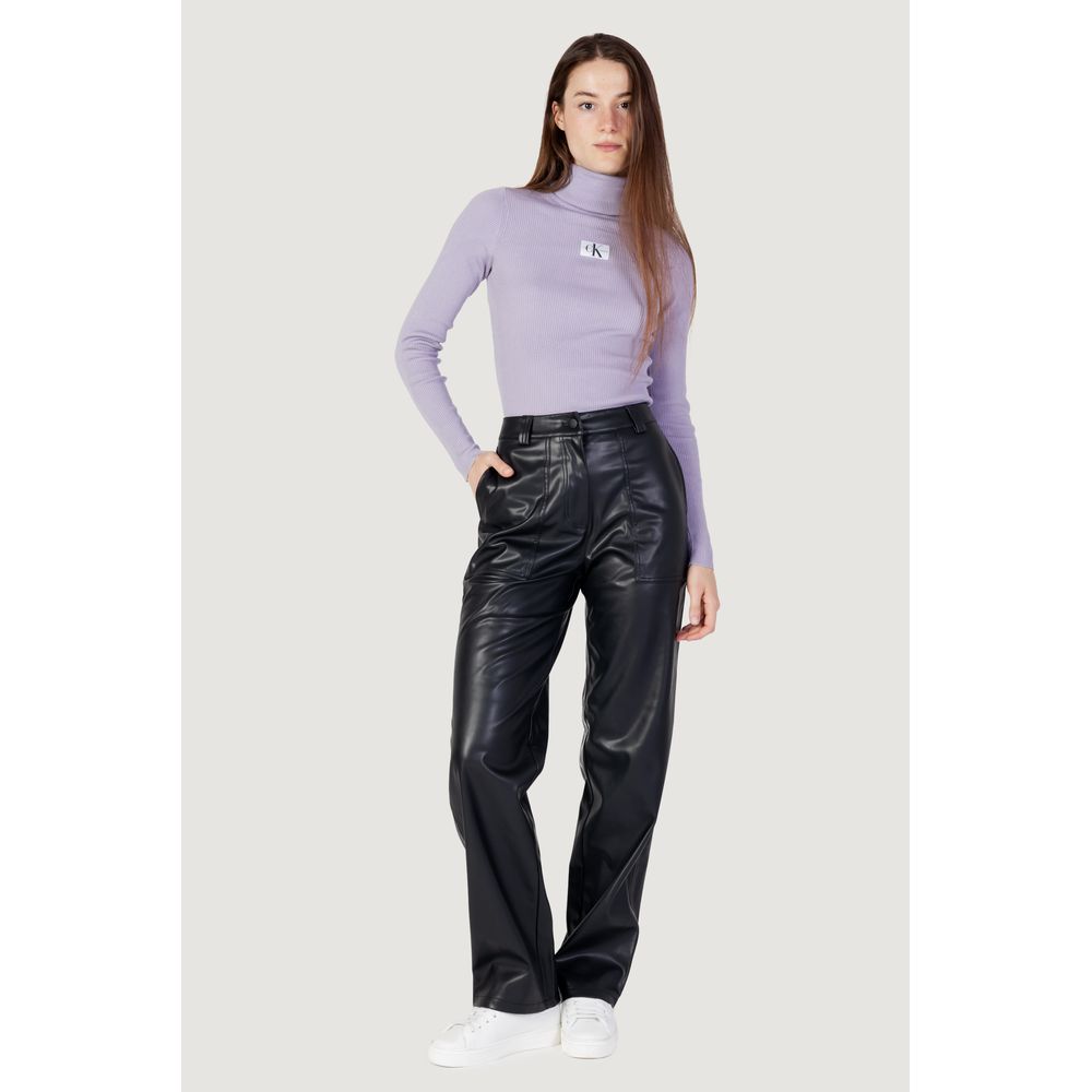 Calvin Klein Jeans Black Recycled Polyester Pant